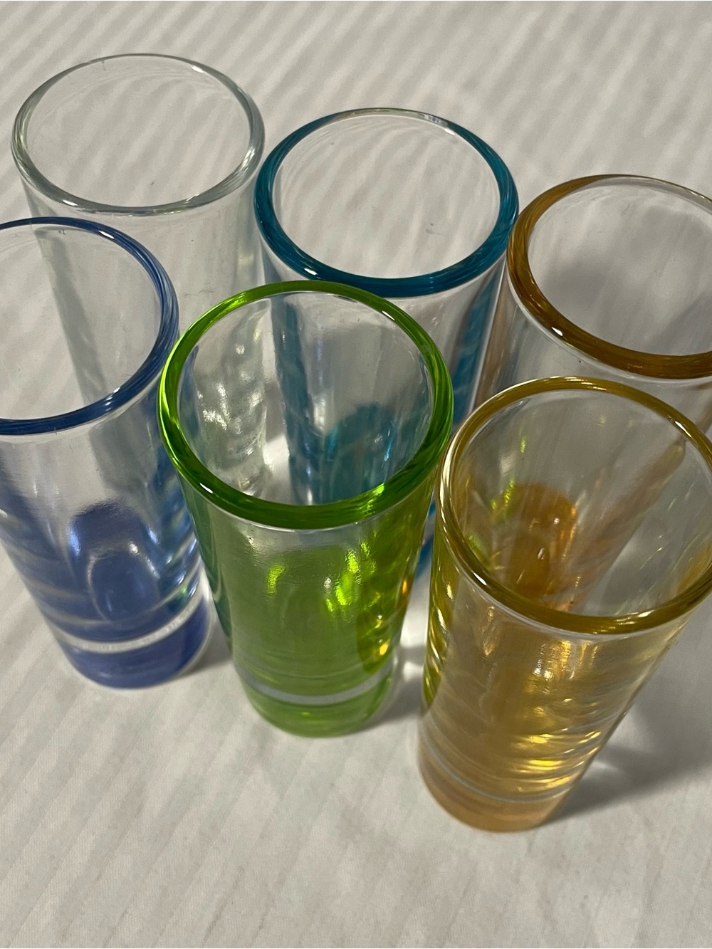 Crisa set of 6 shot glasses with weighted bottoms